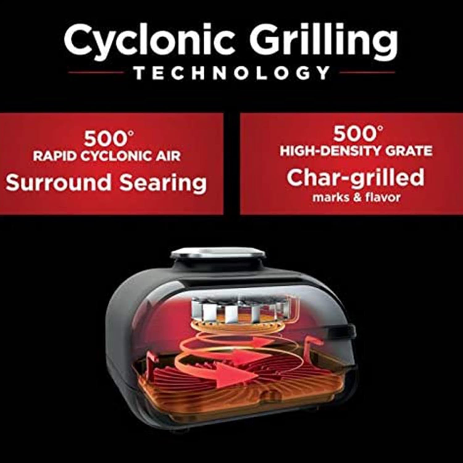 Ninja Foodi 5 In 1 Indoor Grill and Air Fryer with Surround Searing, Removable Grill Gate, Crisper Basket, Cooking Pot, and Smoke Control System - Image 10