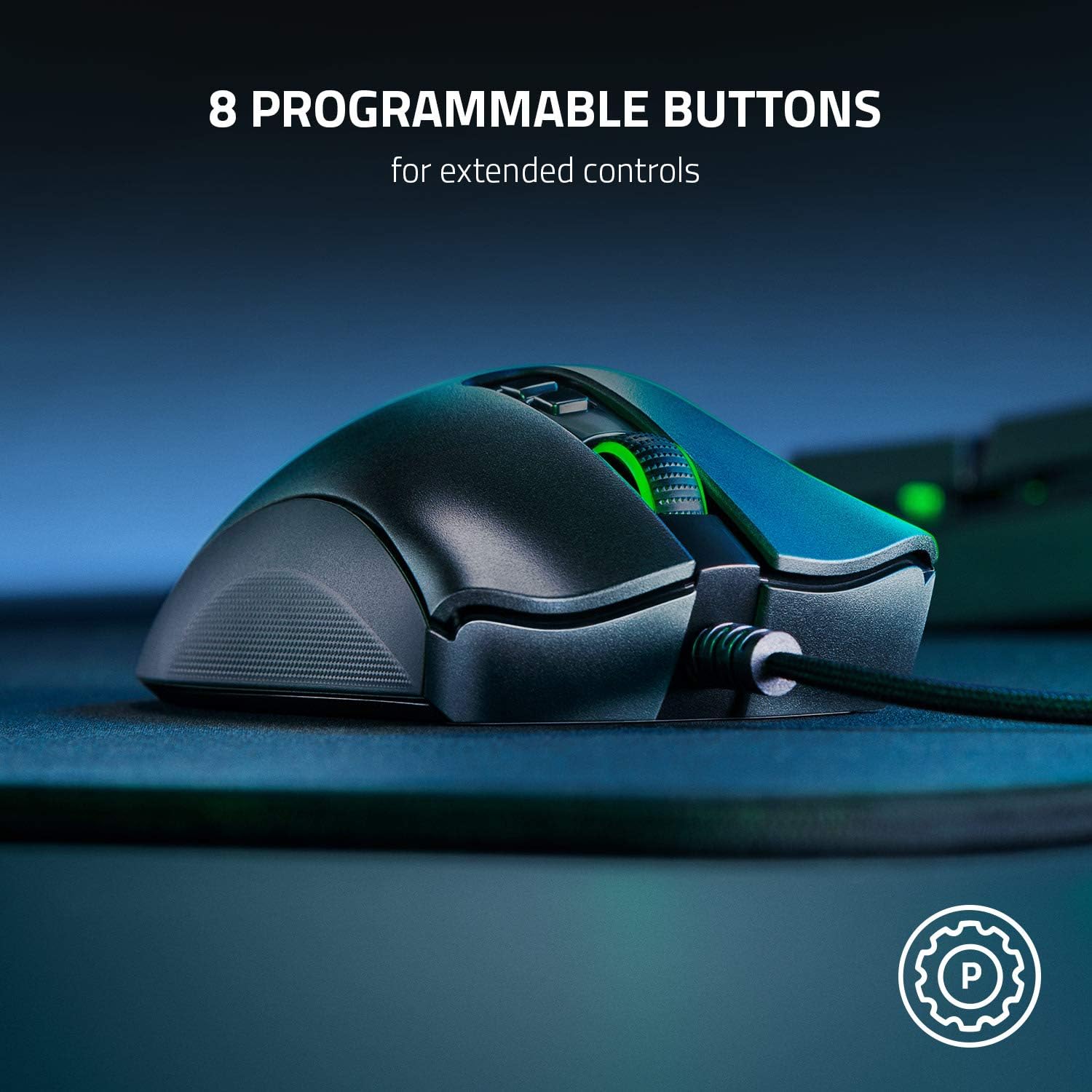 Razer DeathAdder v2 Ergonomic Wired Gaming Mouse Chroma RGB Lighting Programmable (Renewed) - Image 7