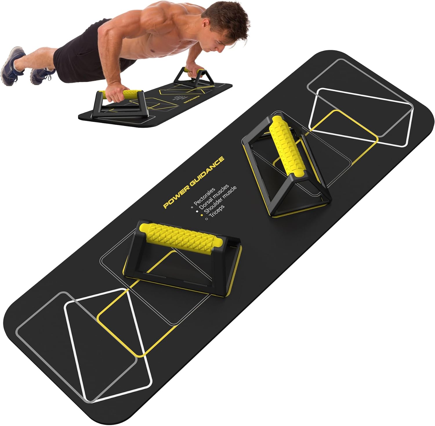 Push Up Pad, Home Workout Equipment Multi-Functional Push Up Bar, Portable Floor Chest Muscle Exercise Gym Equipment, Strength Training for Men & Women, Suitable Gifts for Men - Image 2
