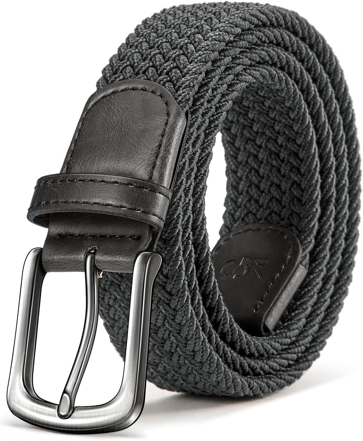 KEMISANT Men Belt-Stretch Woven Braided Belt For Gift Men Golf Casual Jeans Dresses with Nylon Canvas 1 3/8" - Image 2
