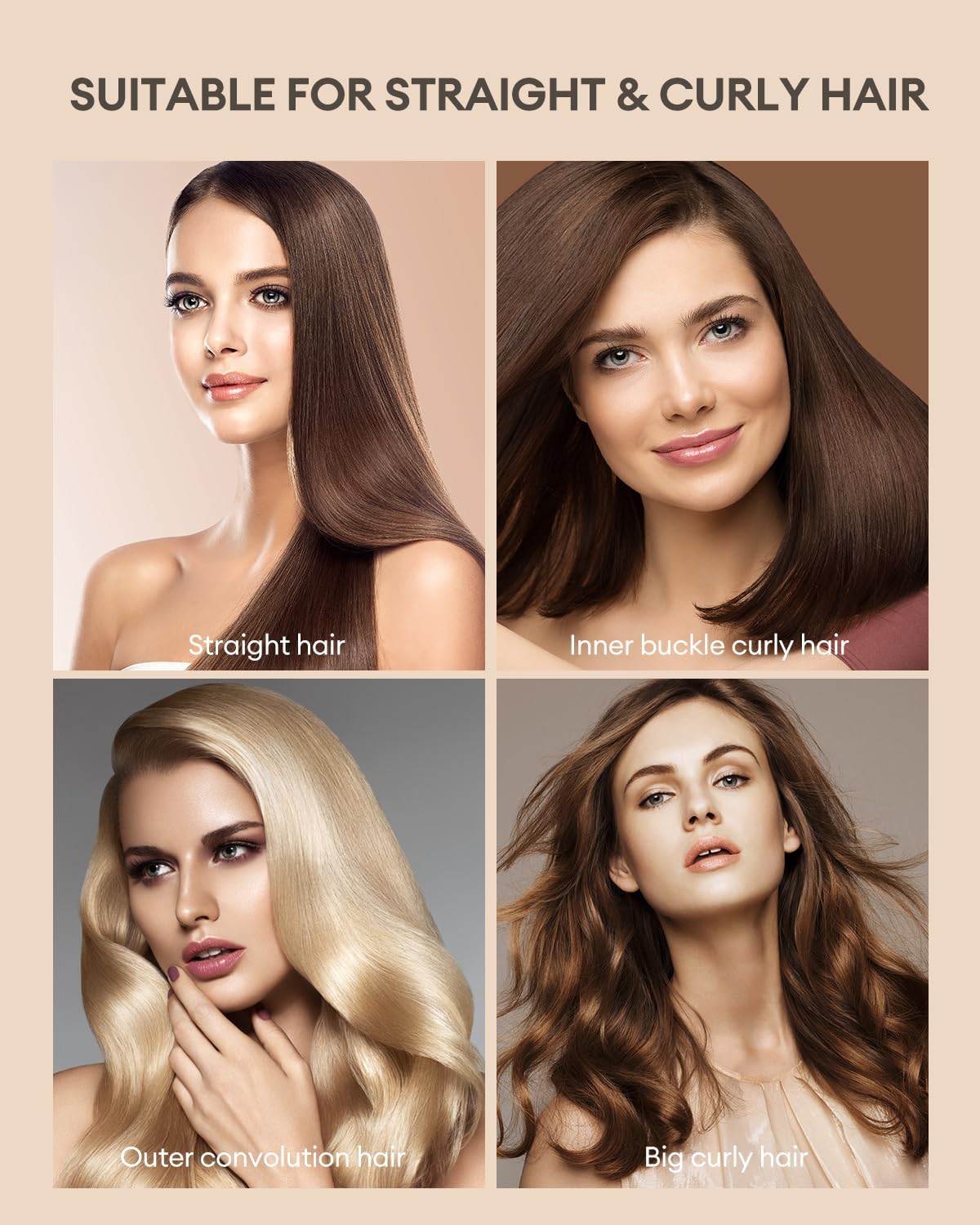 360° Airflow Styler - Professional 2-in-1 Curling Iron and Straightener with Ionic Airflow - Titanium Flat Iron with Cooling Air Vents to Lock in Style, 5 Adjustable Temp, Auto Shut Off - Image 10