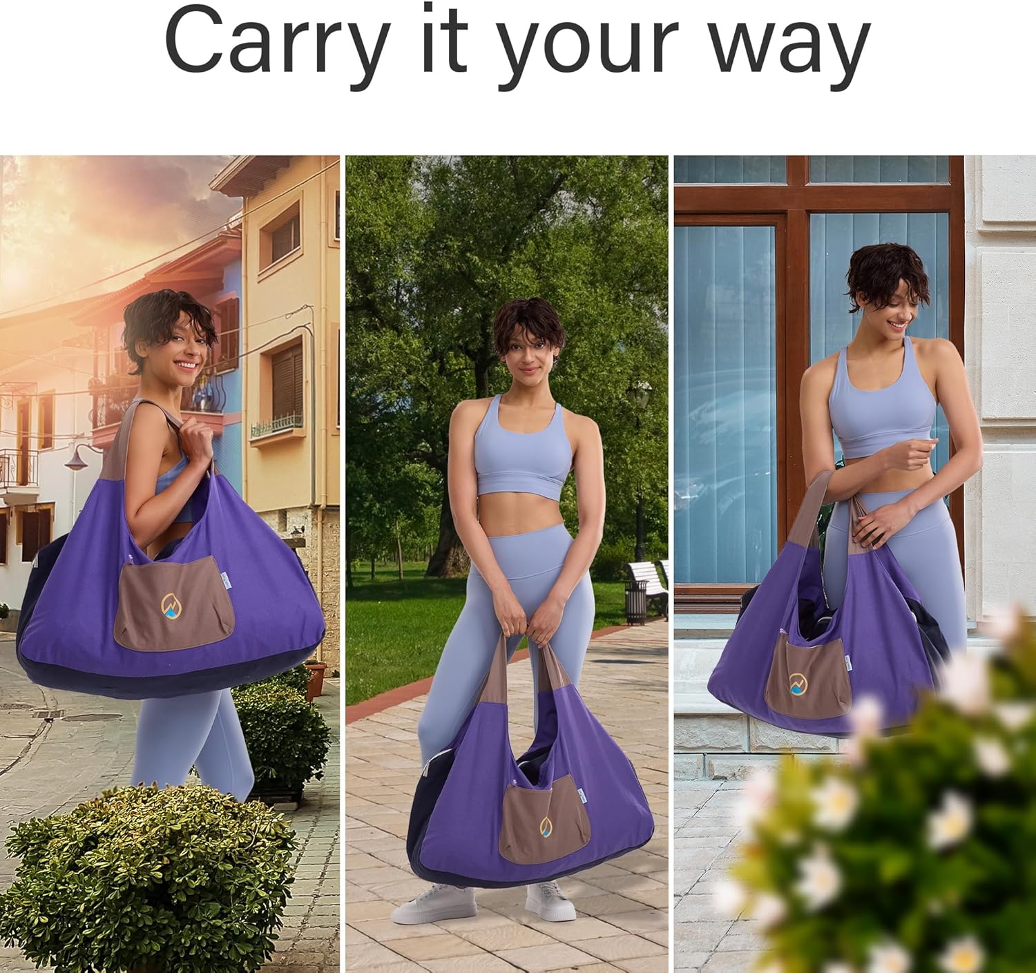 JoYnWell Large Yoga Mat Bag Carrier for men and Women - Stylish Tote with 4 Pockets, Durable Yoga Bolster Fits All your Stuff Light-weight and Easy-to-Carry, 30” - Image 6