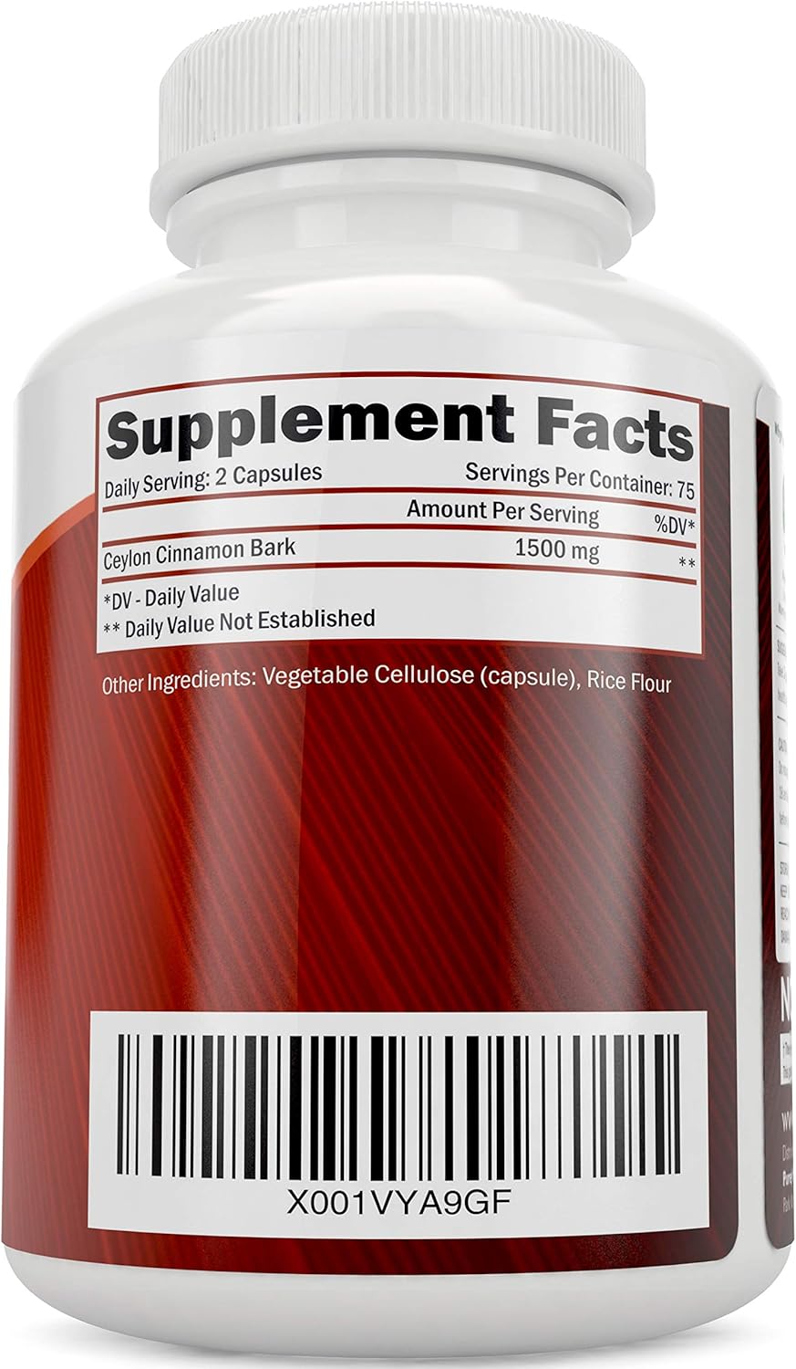 Purely Holistic Ceylon Cinnamon Capsules 1500mg, 150 Vegan Cinnamon Capsules, 75 Day Supply (25% More Servings), True Sri Lankan Ceylon Cinnamon Supplement - Image 5