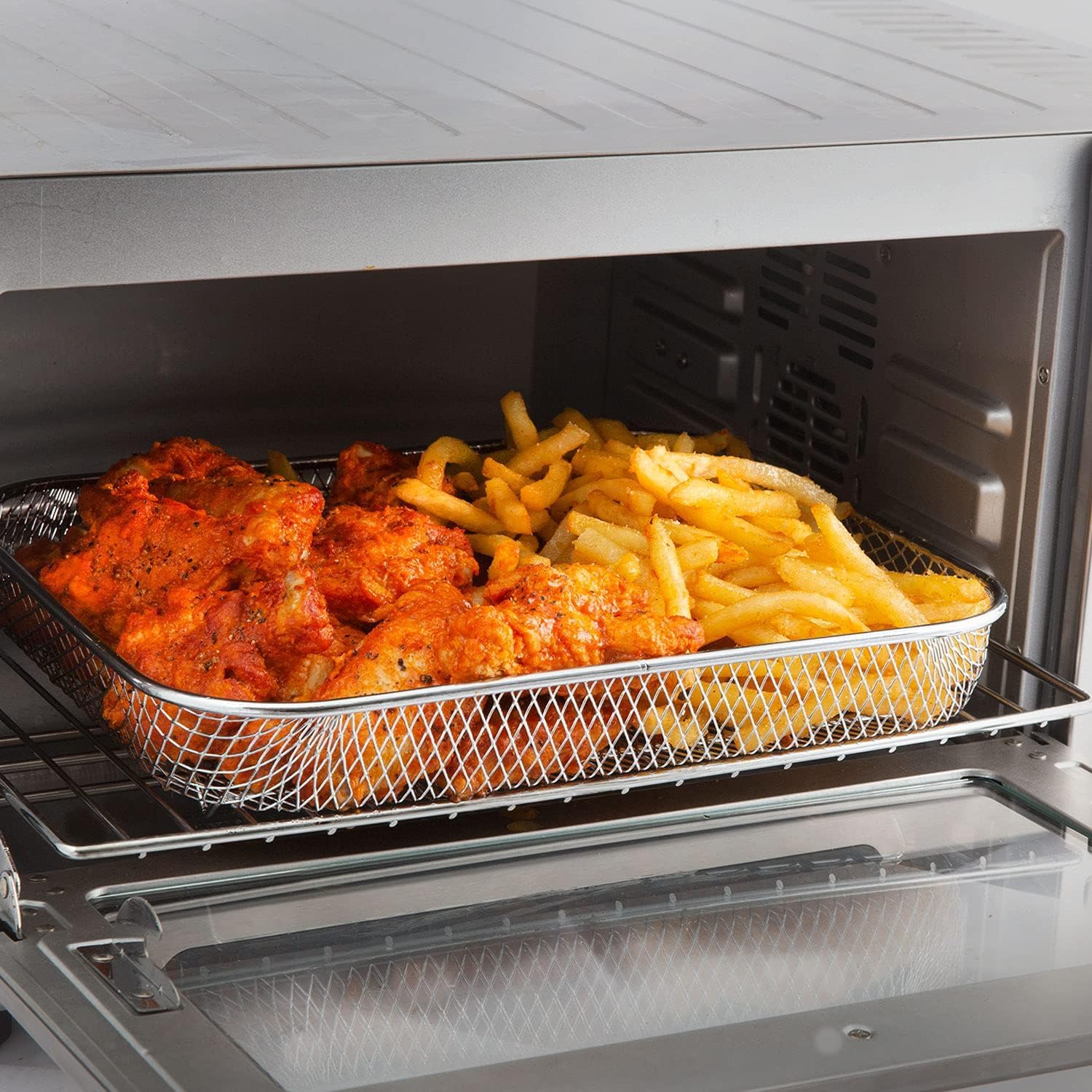 Nuwave Air Fry Basket for the NuWave Bravo XL, Air Fryer Toaster Oven Basket Accessories for French Fry and Frozen Food - Image 7