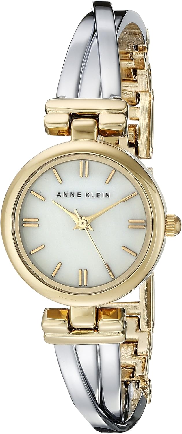 Anne Klein Women's AK/1171MPTT Two-Tone Bangle Watch - Image 2