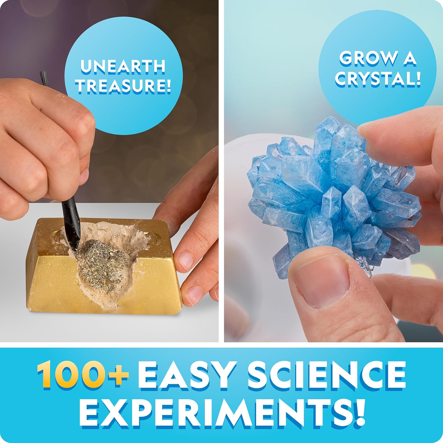 NATIONAL GEOGRAPHIC Earth Science Kit – 100+ Science Experiments & Activities for Kids, Crystal Growing, Volcano Science Kit, Rock Collection, STEM Project Toy for Boys & Girls (Amazon Exclusive) - Image 4