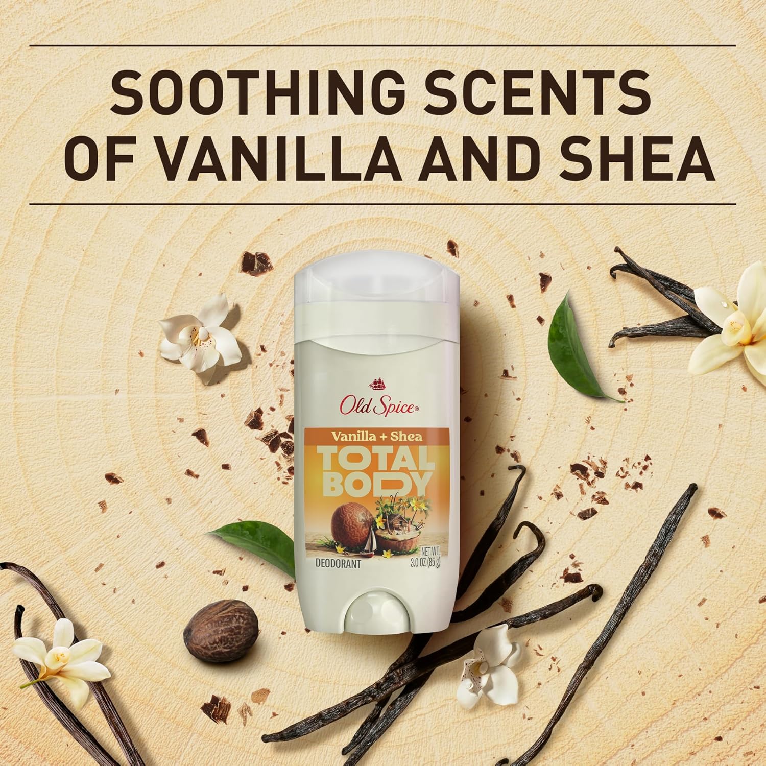 Old Spice Whole Body Deodorant for Men, Total Body Deodorant, Vanilla + Shea, Aluminum Free Deodorant Stick for 24/7 Freshness // Dermatologist Tested Whole Body Deodorant, 3.0 oz - Image 8
