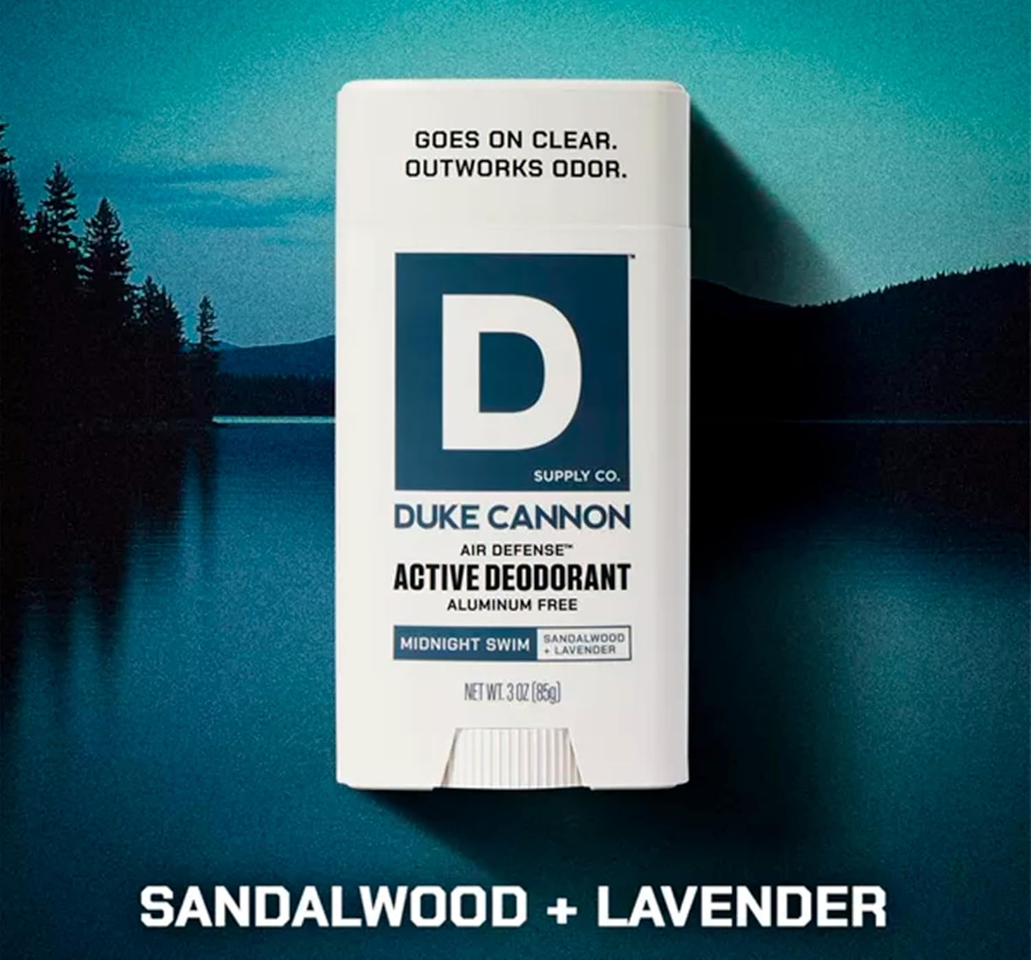 Duke Cannon Supply Co. Air Defense Active Aluminum-Free Deodorant Stick for Men - Midnight Swim - 3oz - Pack Of 01 - Image 3
