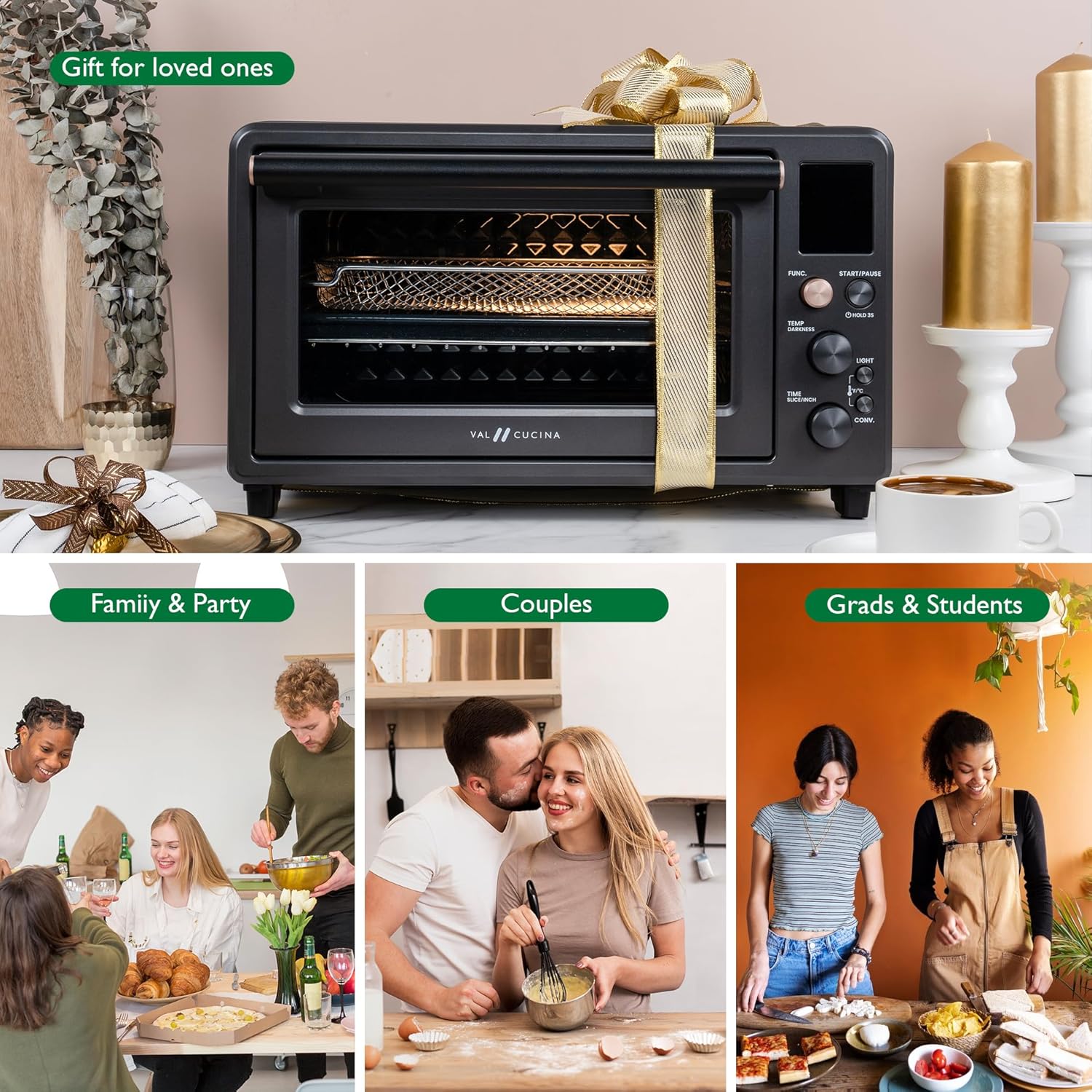 Infrared Heating Air Fryer Toaster Oven Combo, with Non-toxic Enamel-coated Interior, Extra Large Countertop Convection Oven 10-in-1 Combo, 6-Slice Toast, Enamel Baking Pan Easy Clean - Image 10