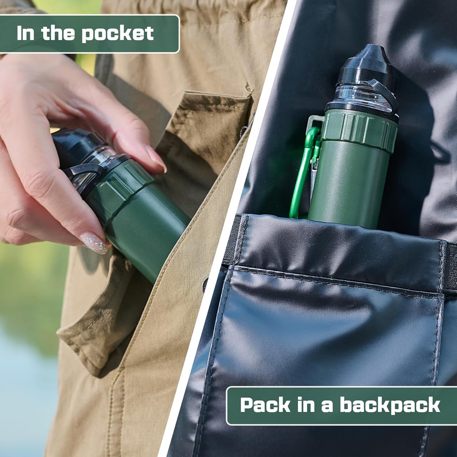 Water Filter Straw Outdoor Portable Personal Water Filter Straw Water Purifier Survival Gear and Equipment for Hiking Camping Travel and Emergency - Image 6