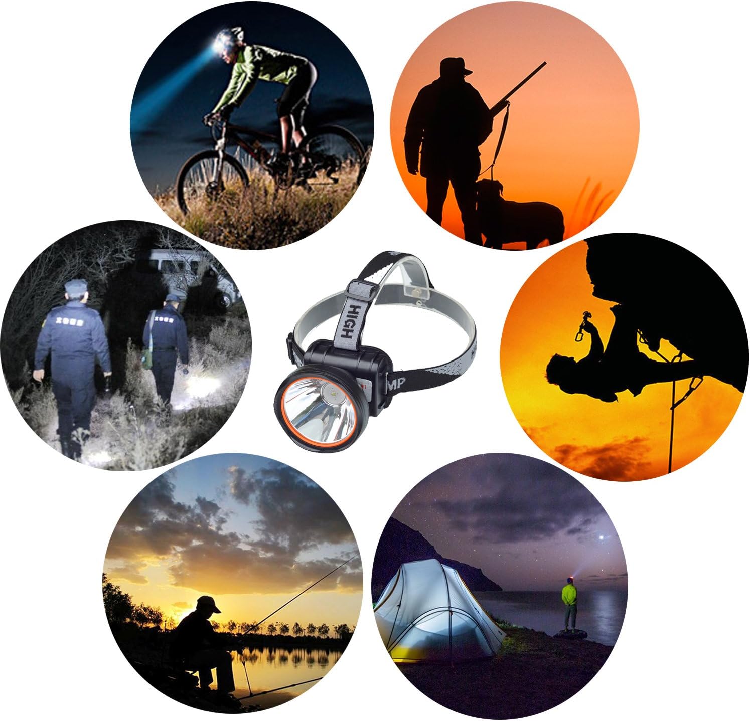 Super Bright LED Rechargeable Headlamp Flashlight Torch HeadLamp for Mining Camping Hiking Fishing - Image 7