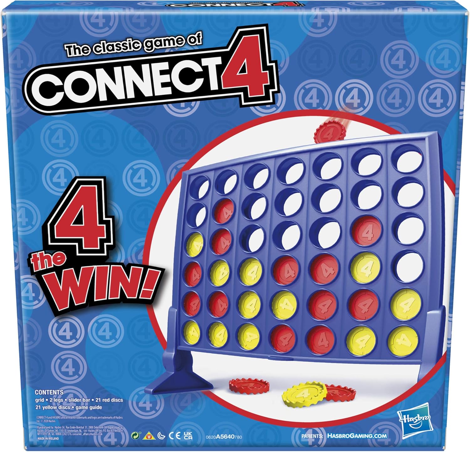 Hasbro Gaming Connect 4 Classic Grid,4 in a Row Game,Strategy Board Games for Kids,2 Player .for Family and Kids,Ages 6 and Up - Image 4