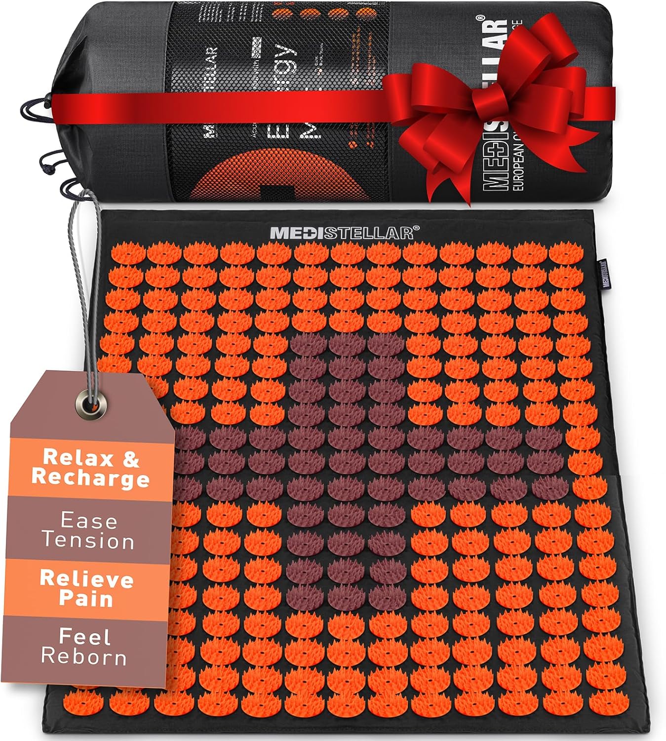 Premium Acupressure Massage Mat - Spiked Therapy Pad for Back Pain Relief - Stress Reduction & Muscle Recovery - Neck & Shoulder Relaxation - Better Sleep & Improved Circulation - Image 2