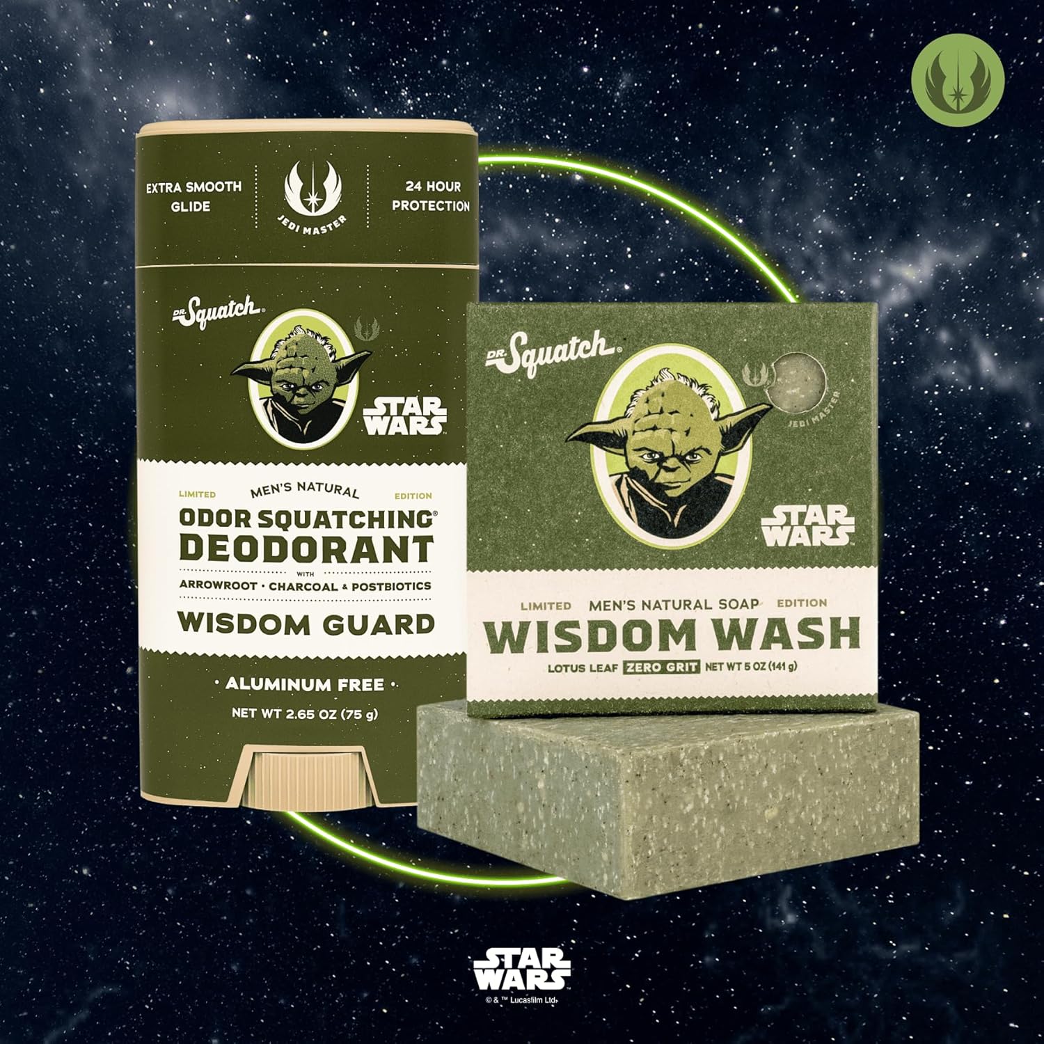 Dr. Squatch Star Wars Bundle - Natural 4 Soap and 2 Deodorant Gift Set - Wisdom Wash, Wisdom Guard, Sinister Scrub, Sinister Sticc - Image 4