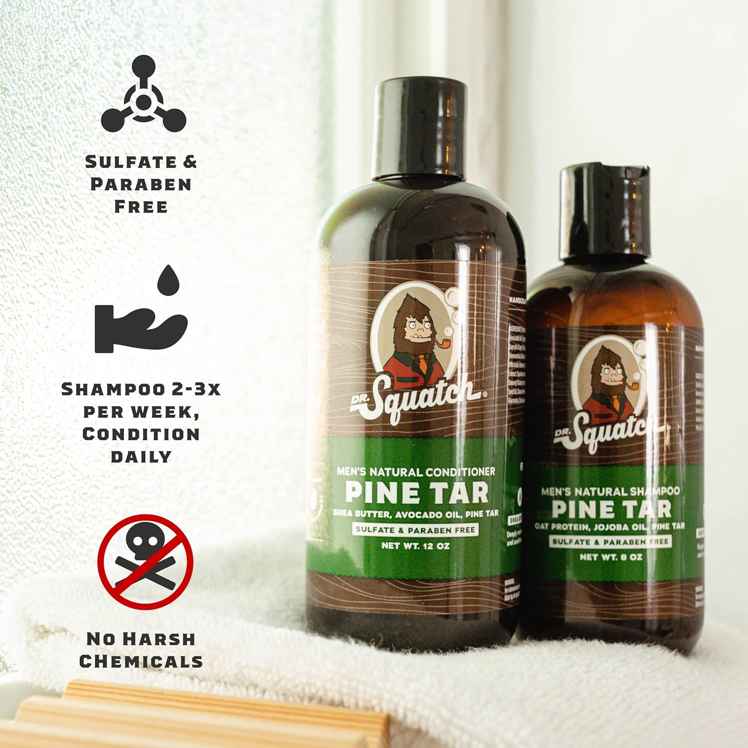Dr. Squatch Fresh Falls Shampoo + Conditioner Hair Bundle - Image 5
