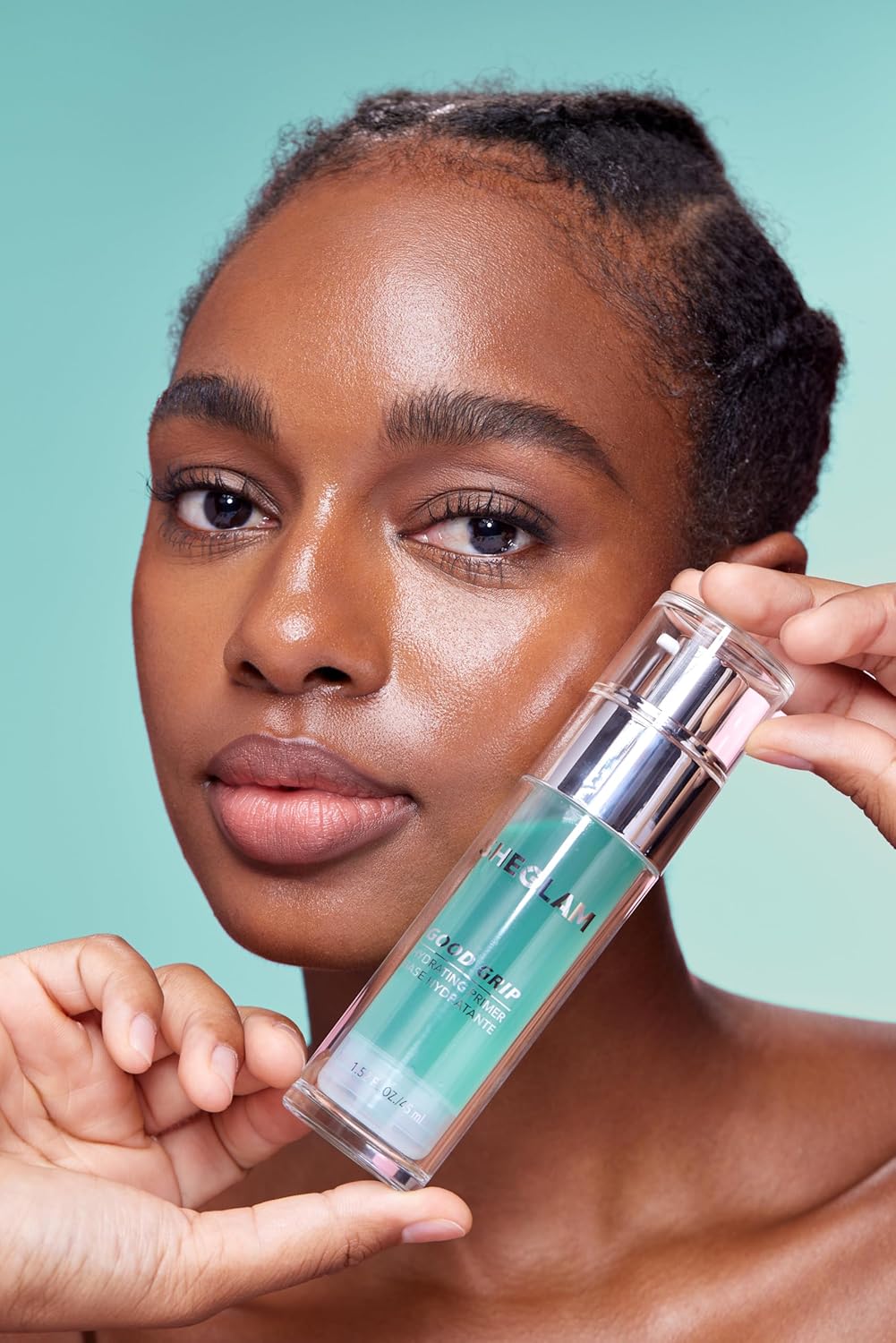 SHEGLAM Good Grip Hydrating Primer Oil Control Moisturizing Primer Gel Smooth Fine Lines Oil And Silicone-Free Face Primer-Green - Image 7