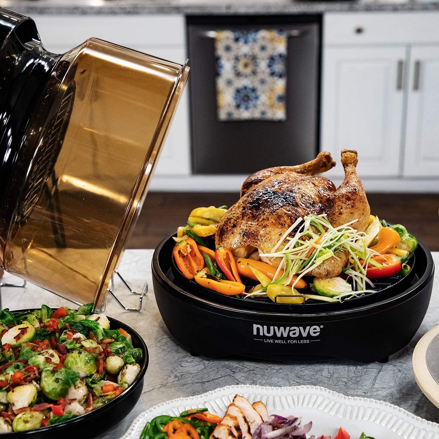 Nuwave Primo Grill Oven PFAS Free Countertop Oven with Convection Top & Grill Bottom, Smart Thermometer, Perfect for Cooking Frozen or Fresh with Surround Heat for Flawless Results - Image 4