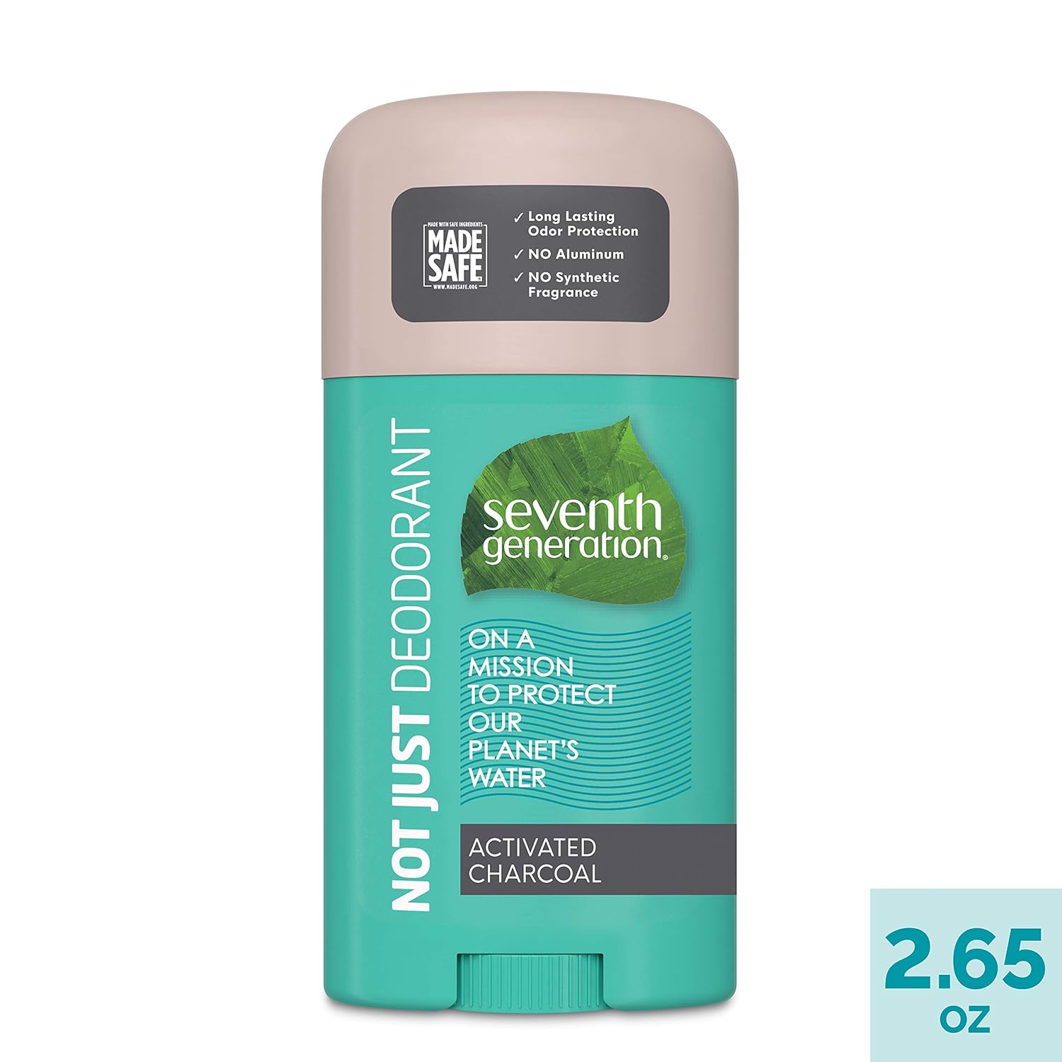 Seventh Generation Aluminum-Free Deodorant Activated Charcoal Biodegradable Formula 2.65 oz - Image 3