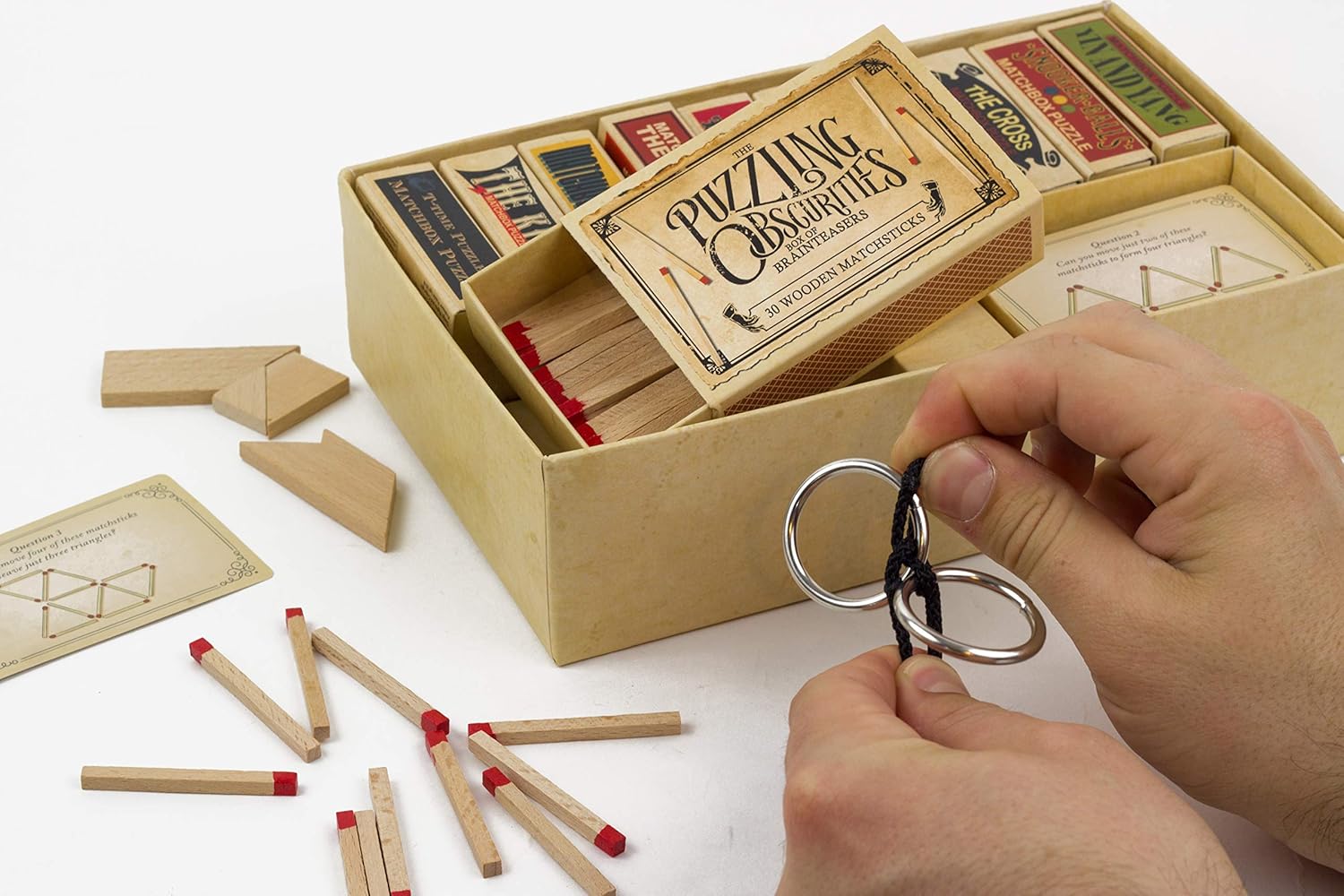 The Obscurities Box of Brain Teasers | 10 Matchbox Puzzles & 50 Challenges - Image 5