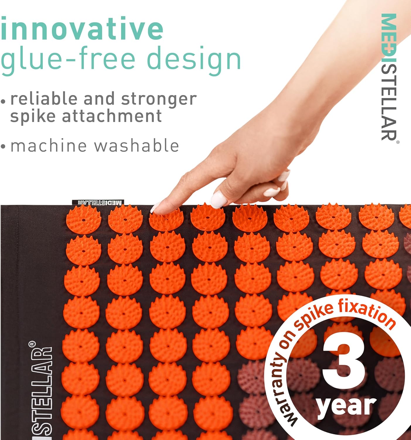 Premium Acupressure Massage Mat - Spiked Therapy Pad for Back Pain Relief - Stress Reduction & Muscle Recovery - Neck & Shoulder Relaxation - Better Sleep & Improved Circulation - Image 4