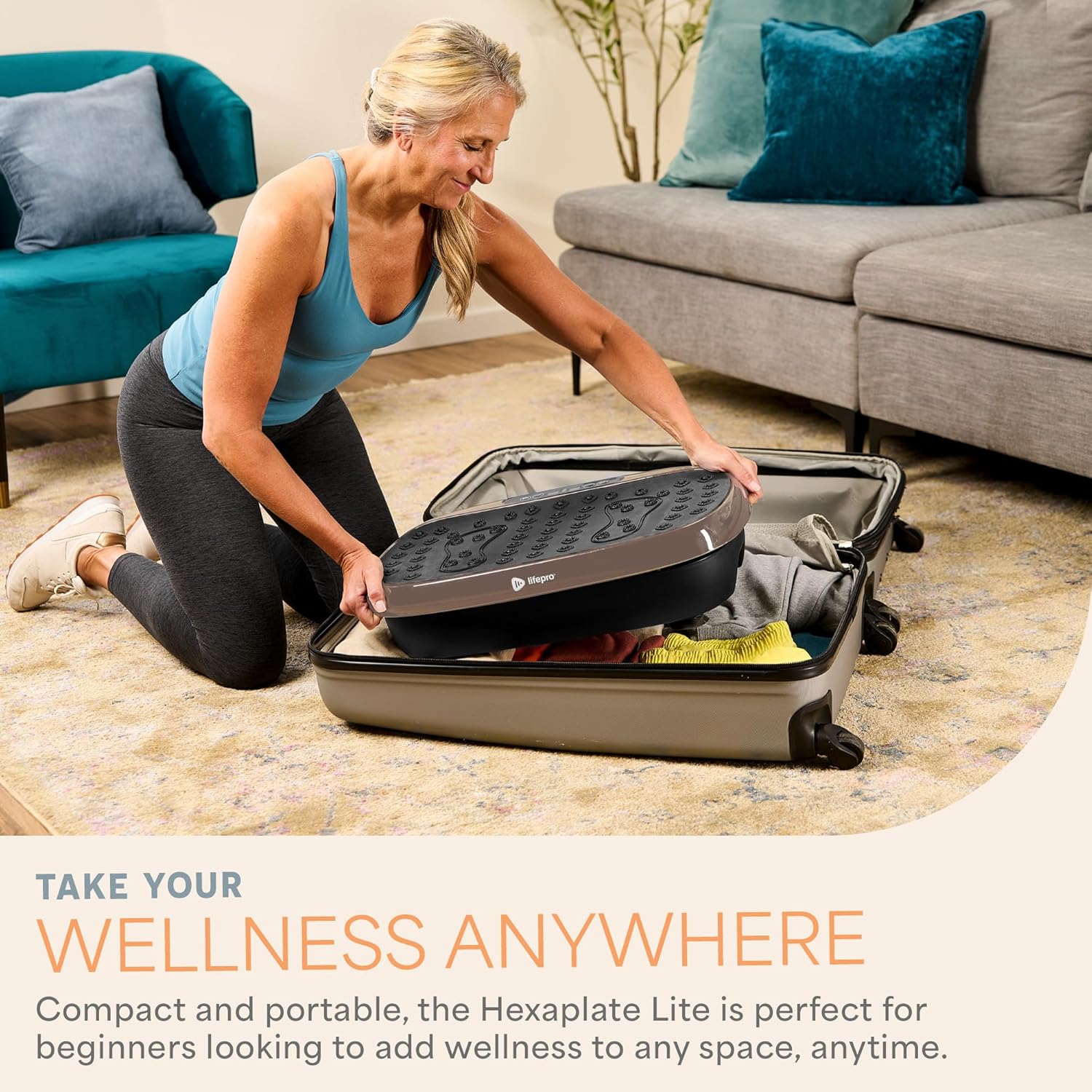 Lifepro Vibration Plate Exercise Machine with Magnetic Acupoints - Full Body Vibration Platform for Beginners and Recovery - Ideal Lymphatic Drainage Massager for Muscle Toning and Overall Fitness - Image 6