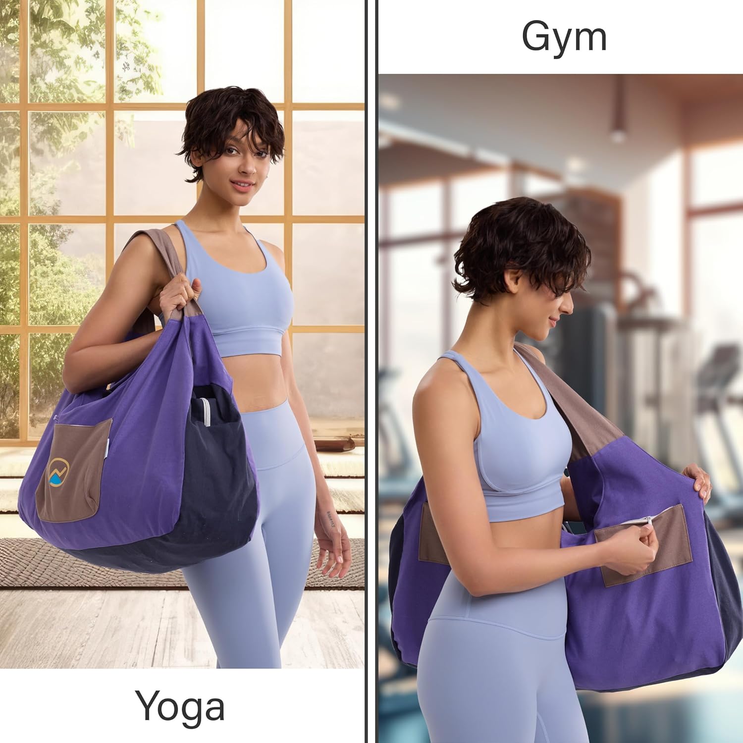 JoYnWell Large Yoga Mat Bag Carrier for men and Women - Stylish Tote with 4 Pockets, Durable Yoga Bolster Fits All your Stuff Light-weight and Easy-to-Carry, 30” - Image 8
