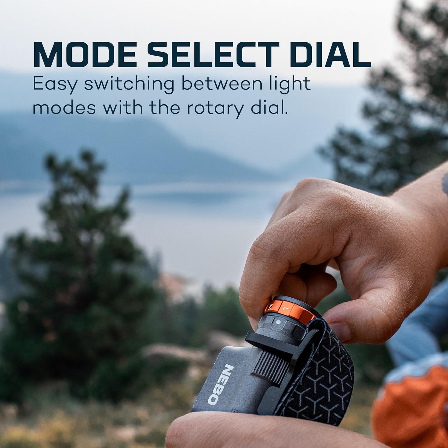 NEBO Transcend 1500 USB Rechargeable Headlamp for Camping, Hiking, Caving, Fishing, Waterproof Impact-resistant Bright Head Light with 5 Light Modes, Adjustable Headstrap, Gunmetal Gray - Image 5