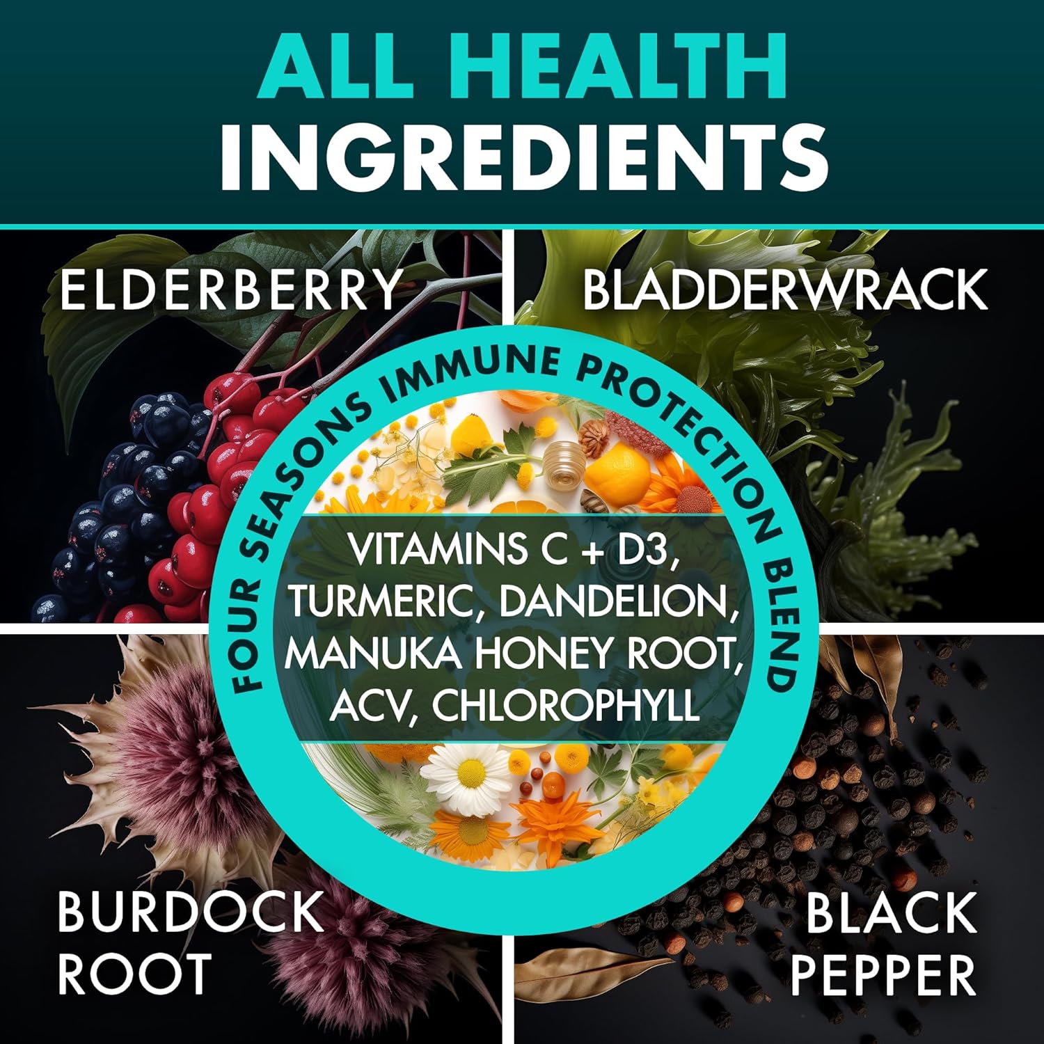 Irish Sea Moss Black Seed Oil Ashwagandha Ginger, 20,000mg Capsules, Seamoss Black Seed Oil Ashwagandha Burdock Root, All in One Supplement, 120 Capsules - Image 8