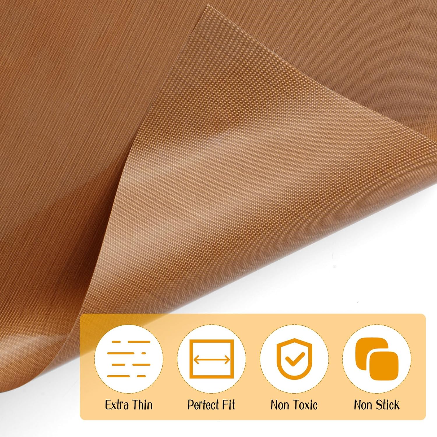 6 Pack Air Fryer Liners for Nuwave Bravo Air Fryer Toaster Smart Oven, Nuwave Bravo xl Pro Accessories Baking MatLiners Reusable Compatible with Nuwave 30-QT XL Capacity Countertop Convection Oven - Image 4