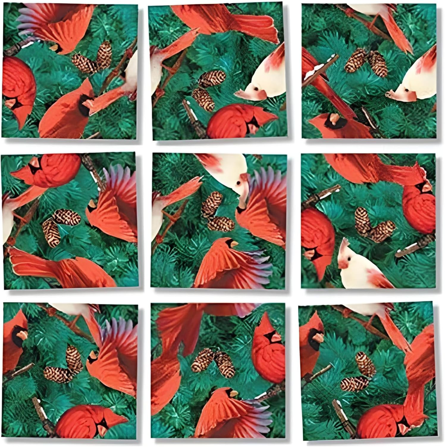 Scramble Squares Cardinals 9 Piece Challenging Puzzle - Ultimate Brain Teaser and Mind Game for Young and Senior Alike - Engaging and Creative With Beautiful Artwork - By B.Dazzle - Image 2