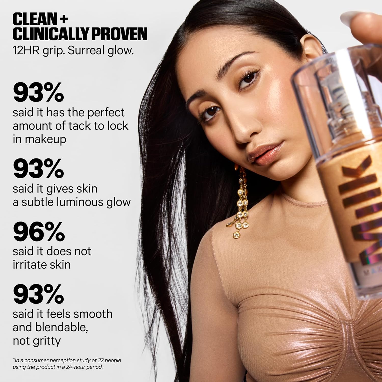 Milk Makeup Hydro Grip + Glow Primer, Surreal - 1 fl oz - Long-Wear Illuminating Primer - Up to 12-Hour Wear - All Skin Types - Vegan, Cruelty Free - Image 5