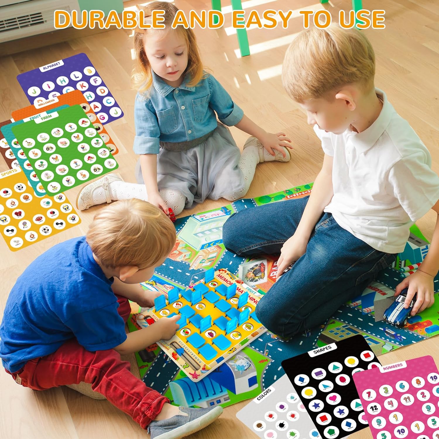 Matching Memory Game for Kids Age 3 4 5 6 7 8 Year Old, Travel Toy for Boys Girls, Wooden Board Game, Road Trip Essentials for Toddler, Airplane/ Car/ Camping Activity, Ideal Christmas, Birthday Gifts - Image 7