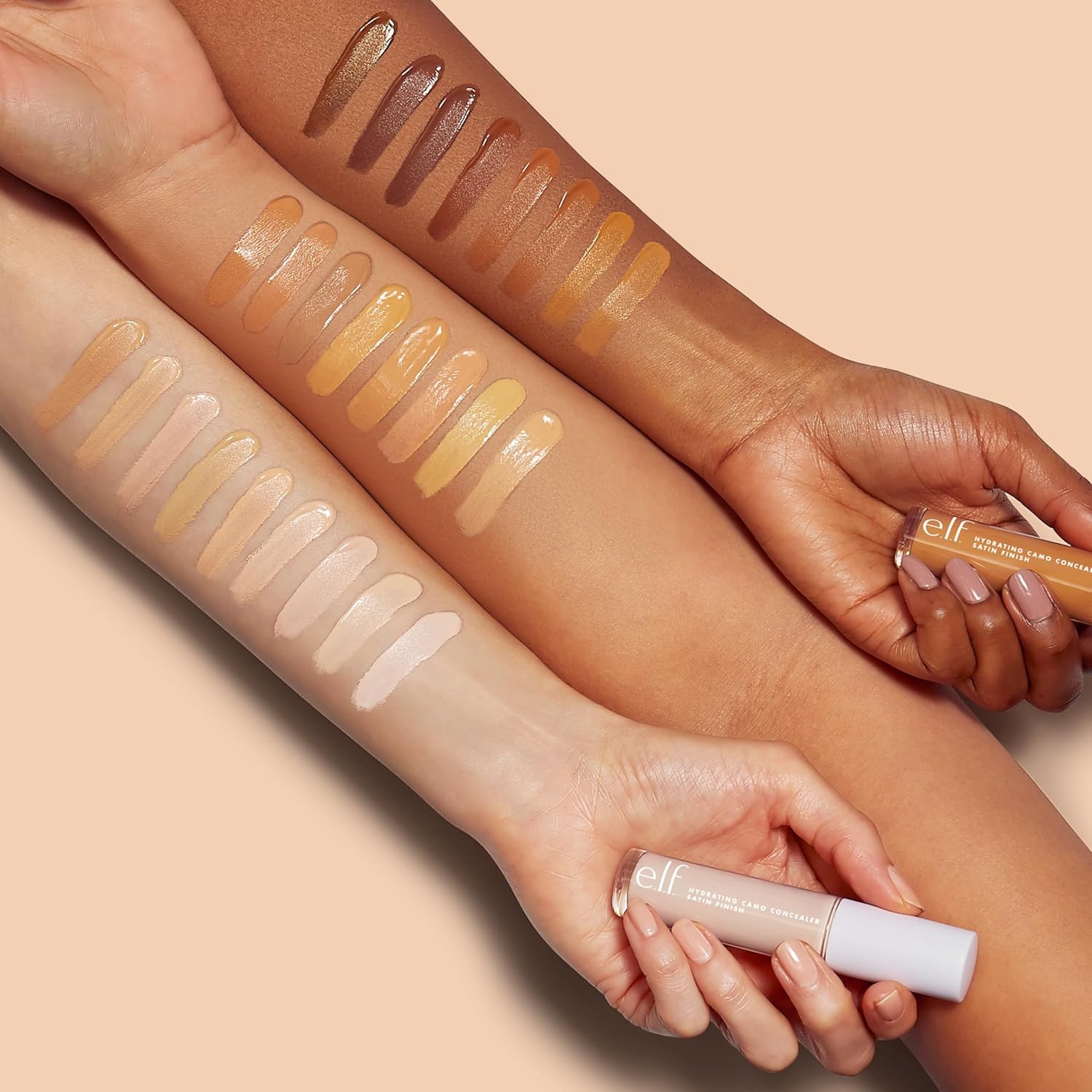 e.l.f. Hydrating Camo Concealer, Lightweight, Full Coverage, Long Lasting, Conceals, Corrects, Covers, Hydrates, Highlights, Light Ivory, Satin Finish, 25 Shades, All-Day Wear, 0.20 Fl Oz - Image 4