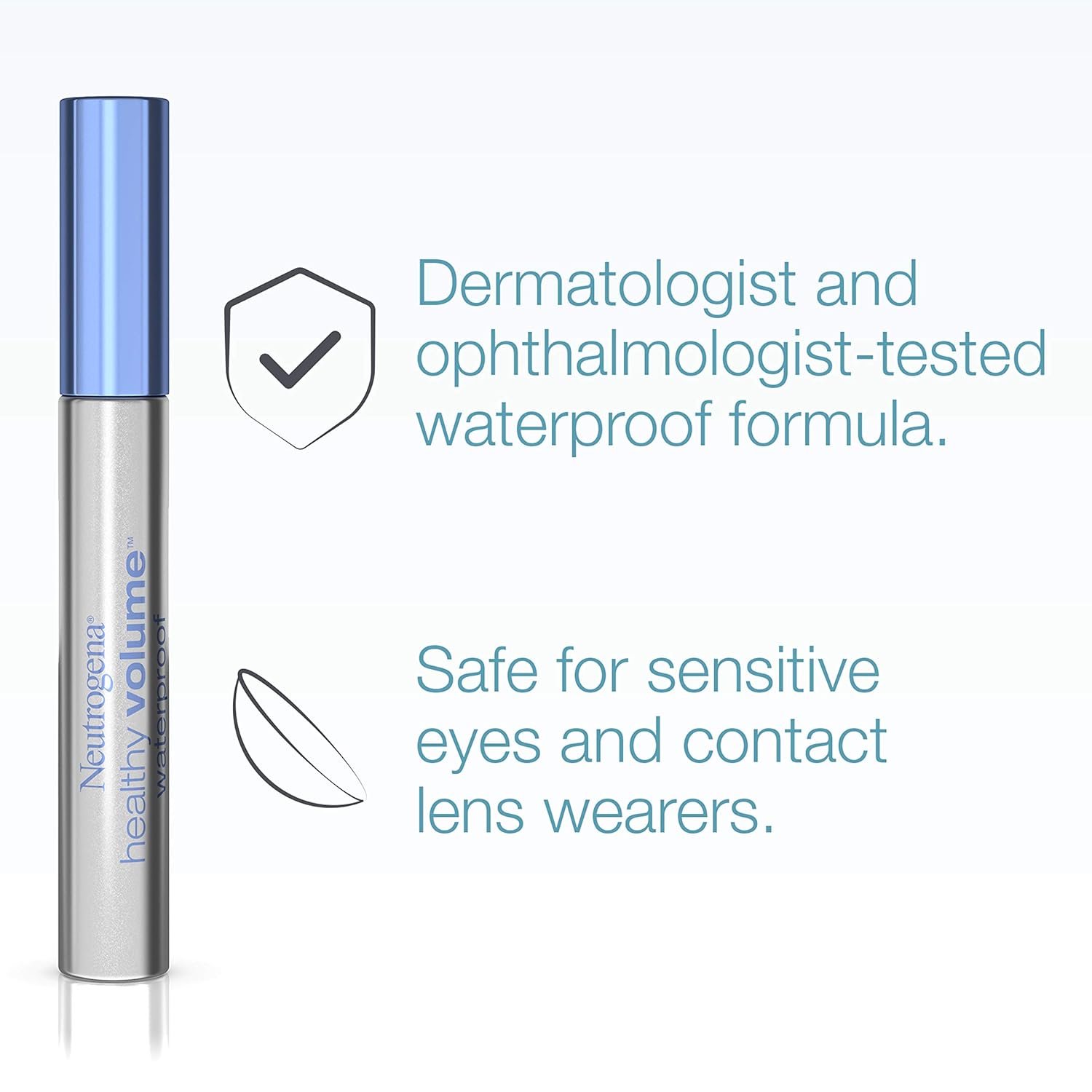 Neutrogena Healthy Volume Lash-Plumping Waterproof Mascara, Volumizing and Conditioning Mascara with Olive Oil to Build Fuller Lashes, Clump-, Smudge- and Flake-Free, Black/Brown 08, 0.21 oz - Image 4