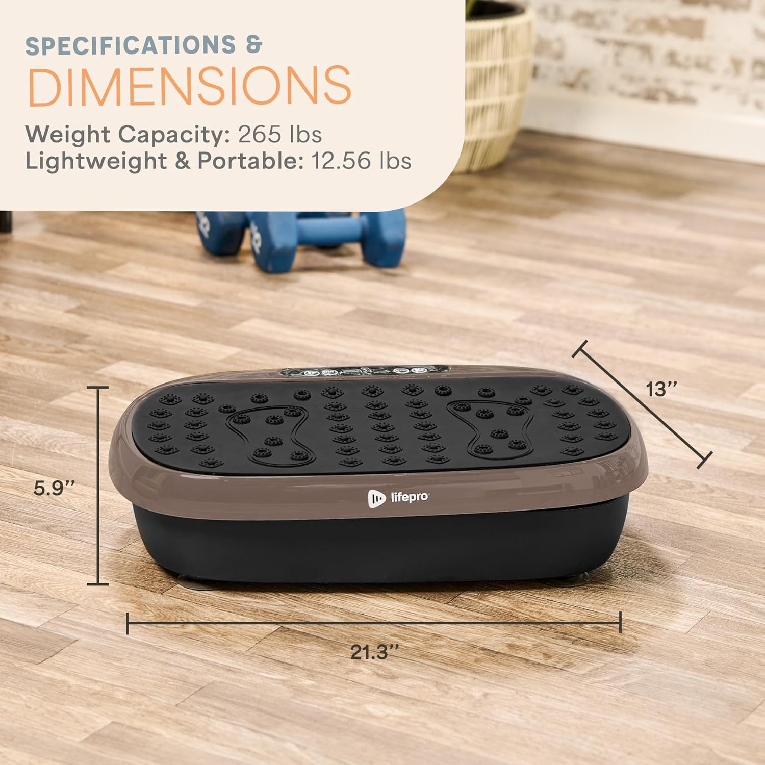 Lifepro Vibration Plate Exercise Machine with Magnetic Acupoints - Full Body Vibration Platform for Beginners and Recovery - Ideal Lymphatic Drainage Massager for Muscle Toning and Overall Fitness - Image 3