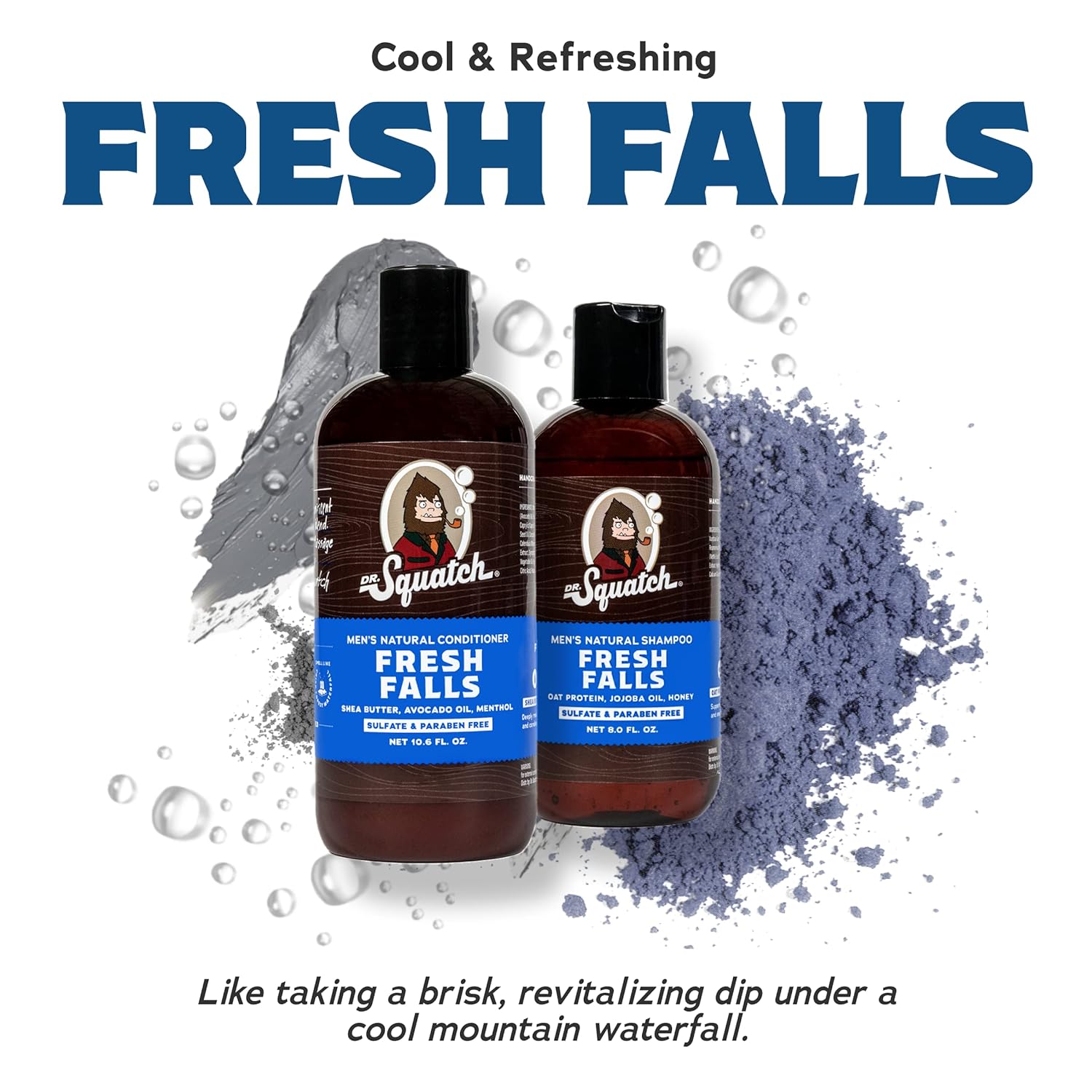 Dr. Squatch Fresh Falls Shampoo + Conditioner Hair Bundle - Image 3