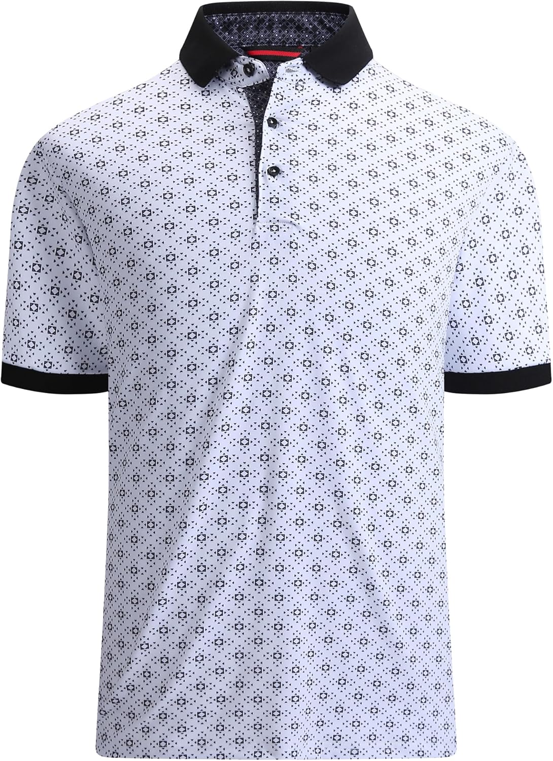 Alex Vando Mens Polo Shirts Short Sleeve Regular Fit Fashion Designed Shirt - Image 2