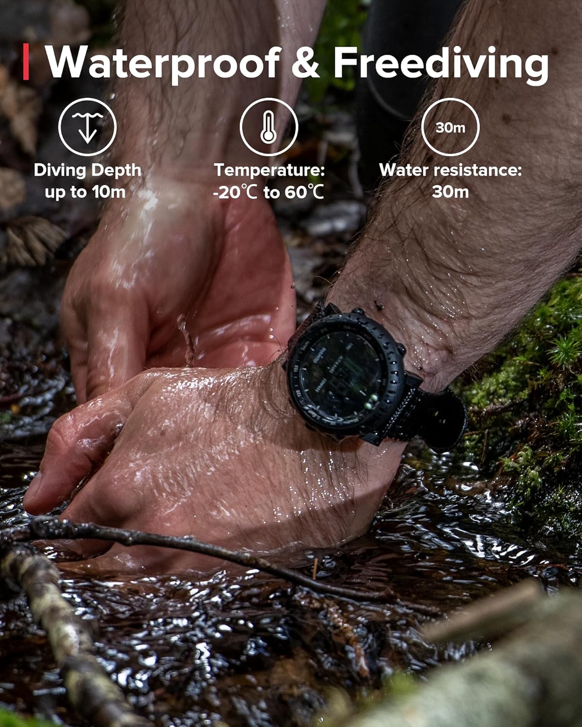 SUUNTO Core Sports Watch, Classic Outdoor Adventure Watch with Altimeter, Barometer & Compass, Dual-time Sunrise & Sunset Display, Temperature & Storm Alarm for Hiking, Mountain Use - Image 7
