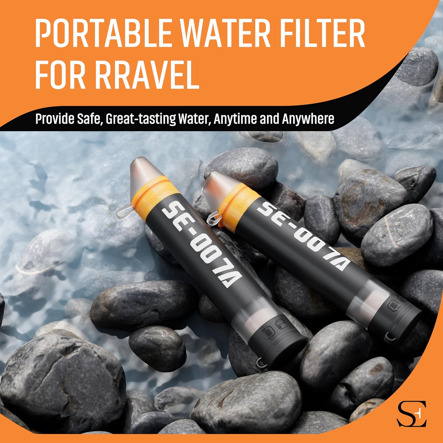 Personal Straw Water Filter to purify Water, Emergency Water Straws Portable Gear for Hiking, Camping, Travel, Fishing, Outing and Emergency Preparedness (1 Water Filter) - Image 3