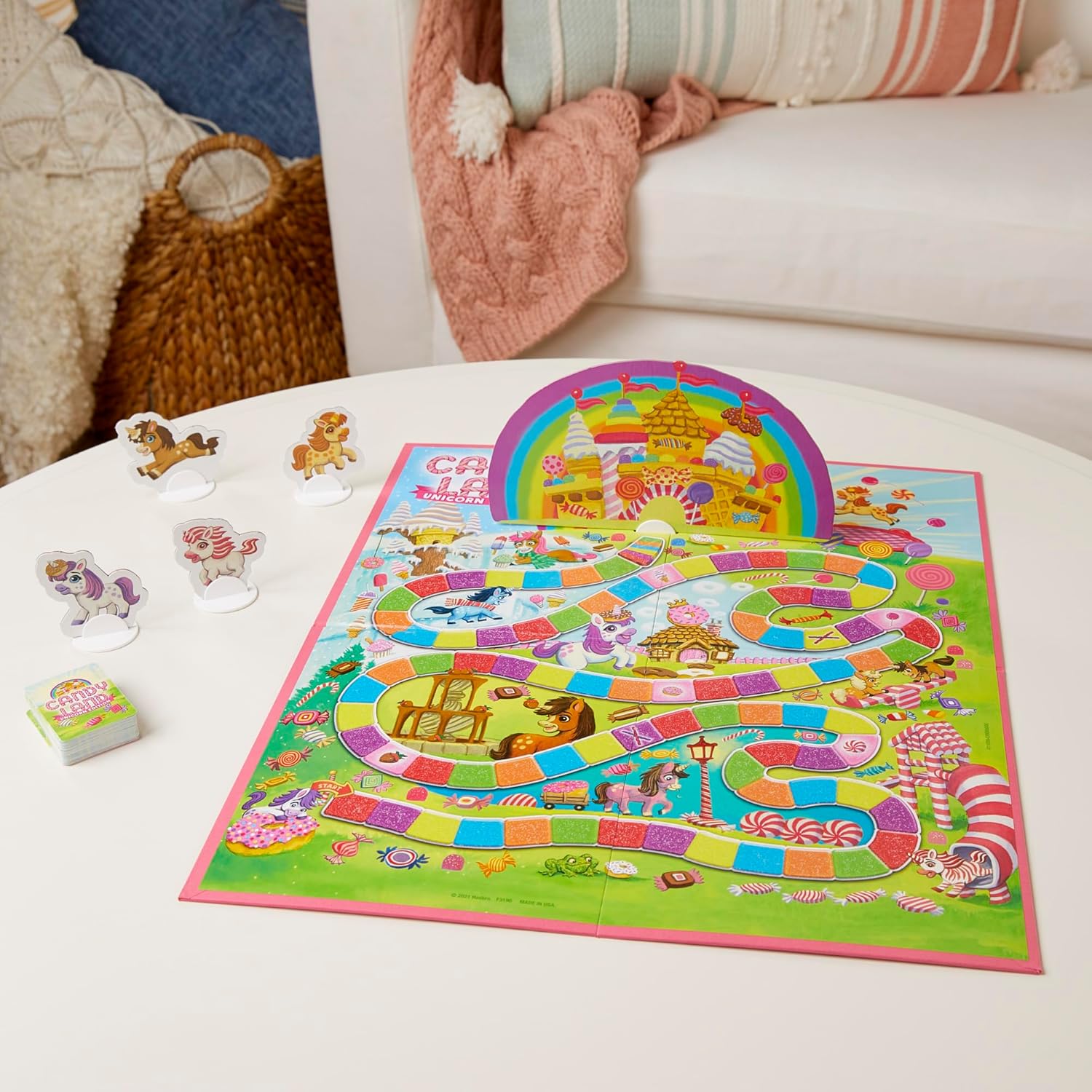 Hasbro Gaming Candy Land Unicorn Edition Preschool Board Game | Unicorn Games | Easter Gifts for Girls & Boys | 2-4 Players | Ages 3+ (Amazon Exclusive) - Image 7