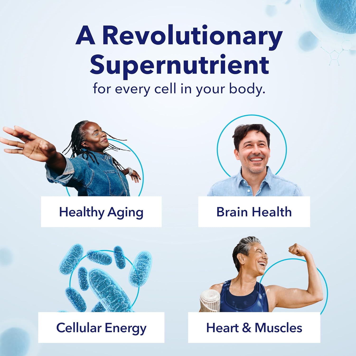 TRU NIAGEN Patented NAD+ Supplement for Anti Aging and Cell Regeneration, 300 mg Niagen, 30 Servings | Supports Cellular Energy, Brain, Muscle | Nicotinamide Riboside (NR) Take 1 Daily | 1 Bottle - Image 5