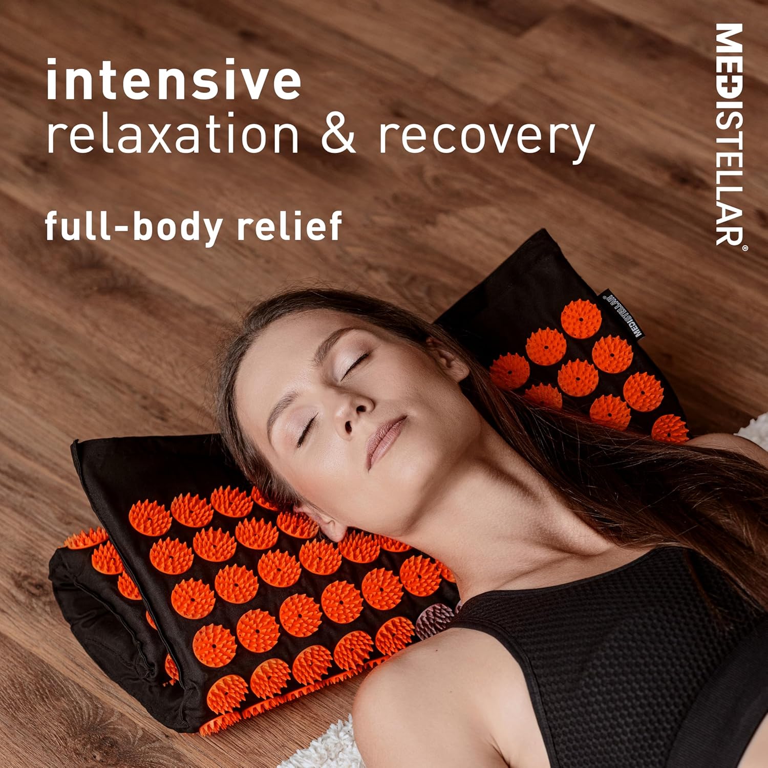 Premium Acupressure Massage Mat - Spiked Therapy Pad for Back Pain Relief - Stress Reduction & Muscle Recovery - Neck & Shoulder Relaxation - Better Sleep & Improved Circulation - Image 7