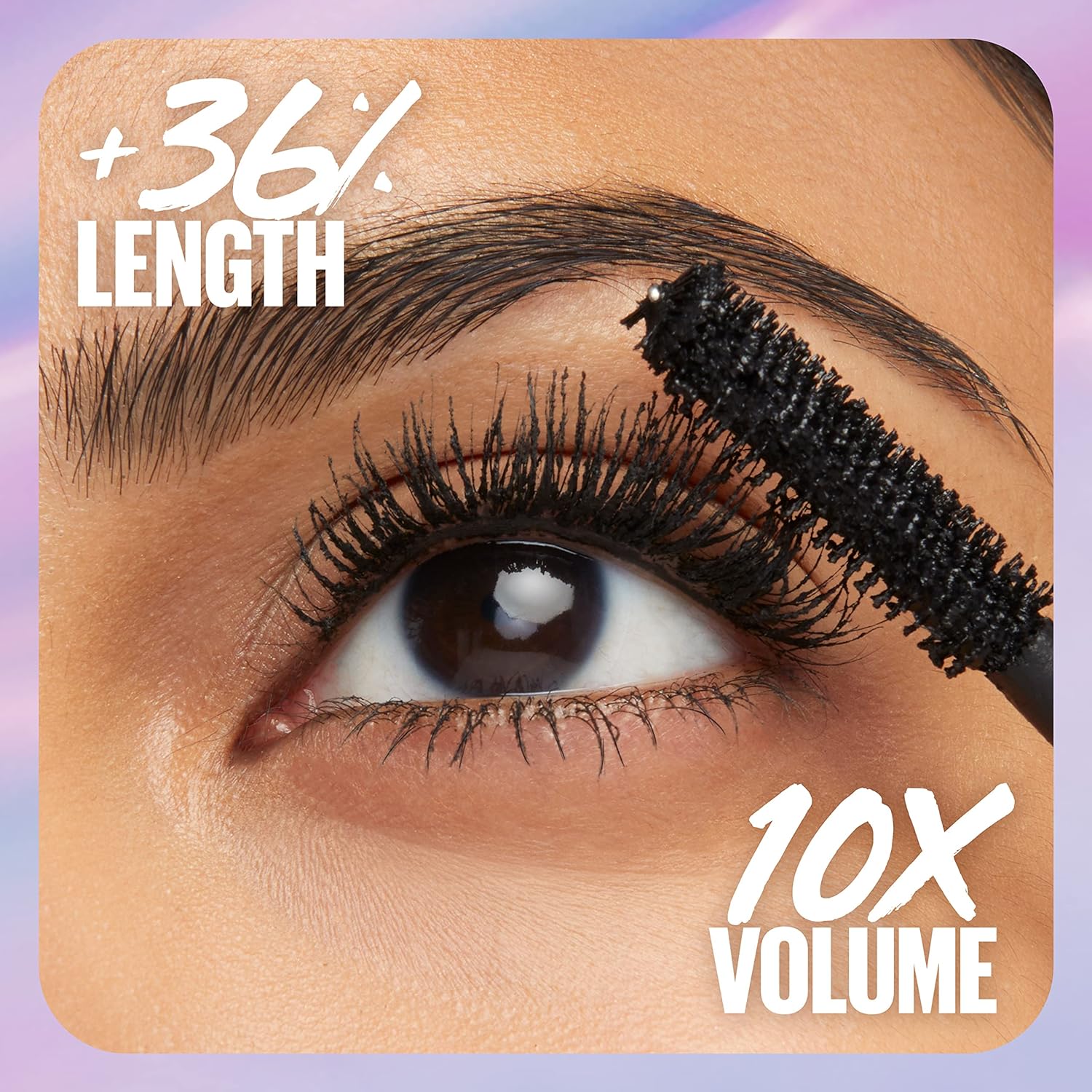 Maybelline The Falsies Surreal Extensions Washable Mascara, Volumizing, Lengthening Mascara Make Up, Blackest Black, 1 Count - Image 5