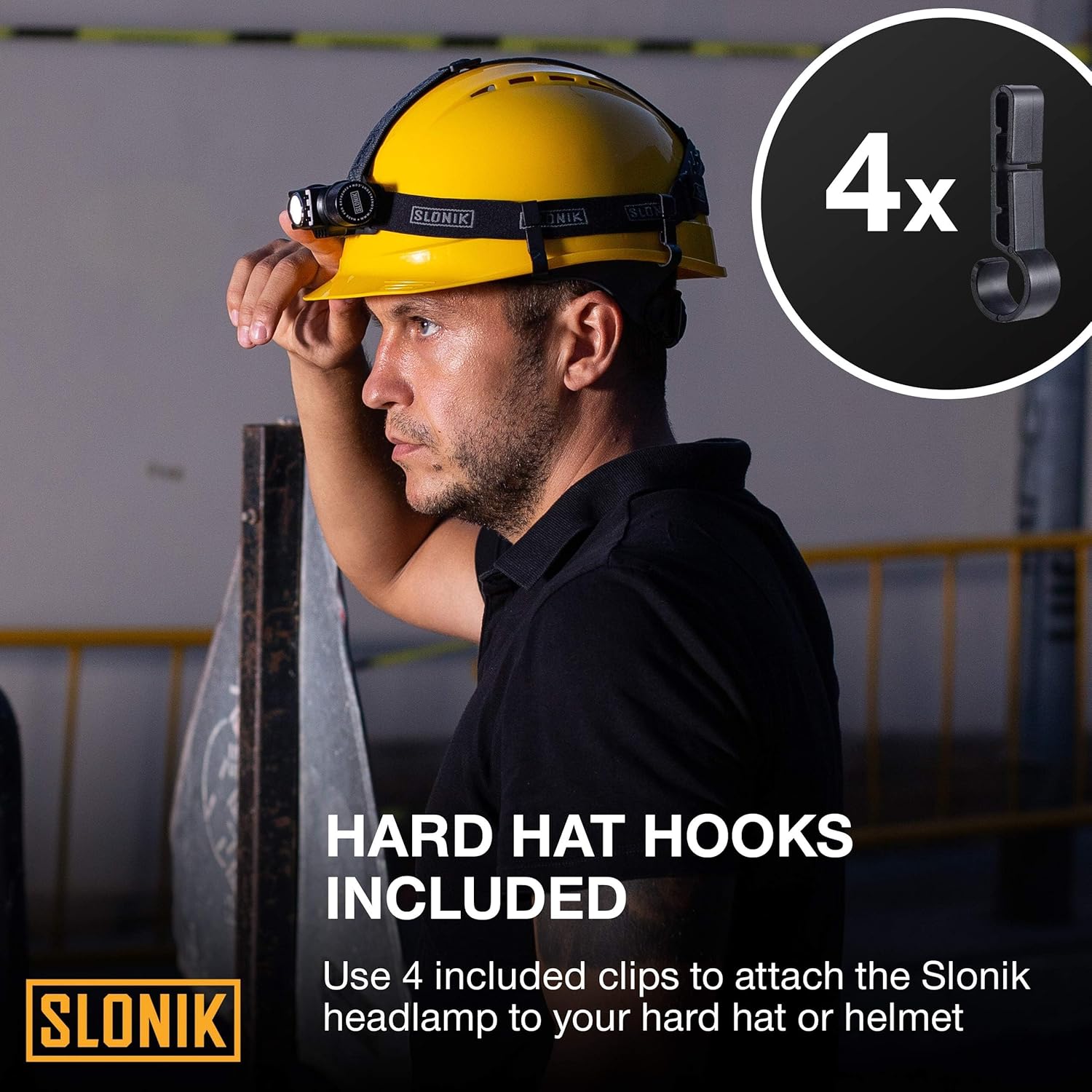 SLONIK Headlamp Rechargeable - 1000 Lumen LED USB Rechargeable Headlight - IPX4 Waterproof Head Lamp with Bright 60 ft Flashlight Beam - Hiking & Outdoor Camping Gear, Black - LED Headlamp - Image 7