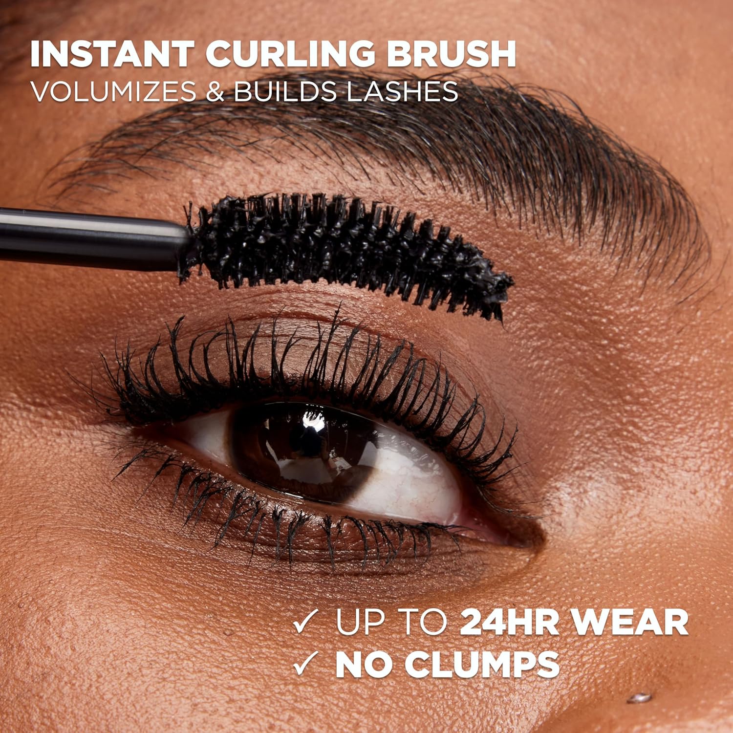 L'Oreal Paris Makeup Voluminous Original Curved Brush Mascara, Black, 0.28 Fl Oz - Image 6