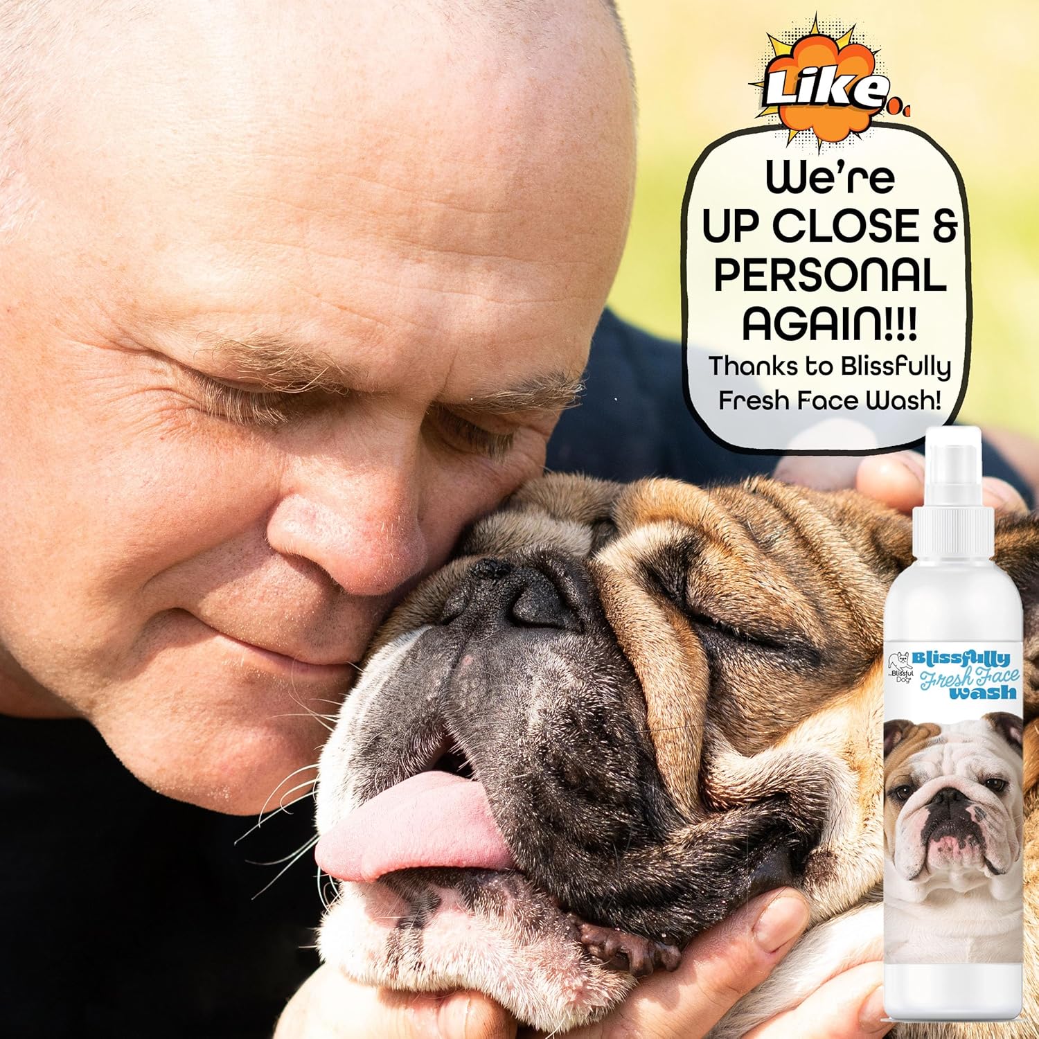 The Blissful Dog Blissfully Fresh Face Wash - Cleans Facial Folds and Wrinkles, 4-Ounce, Bulldog - Image 6