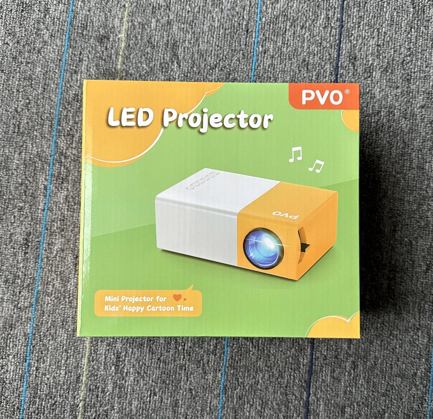 PVO Mini Projector Portable For Cartoon, Outdoor Video Projectors, LED Pico Movie-Projector for Home Theater, Kids Gift, Video Can Be Easily Mirrored Directly to The Projector Via Data Cable - Image 11