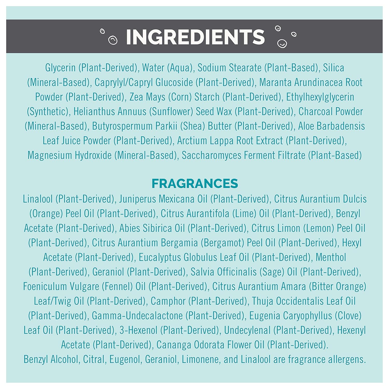 Seventh Generation Aluminum-Free Deodorant Activated Charcoal Biodegradable Formula 2.65 oz - Image 8