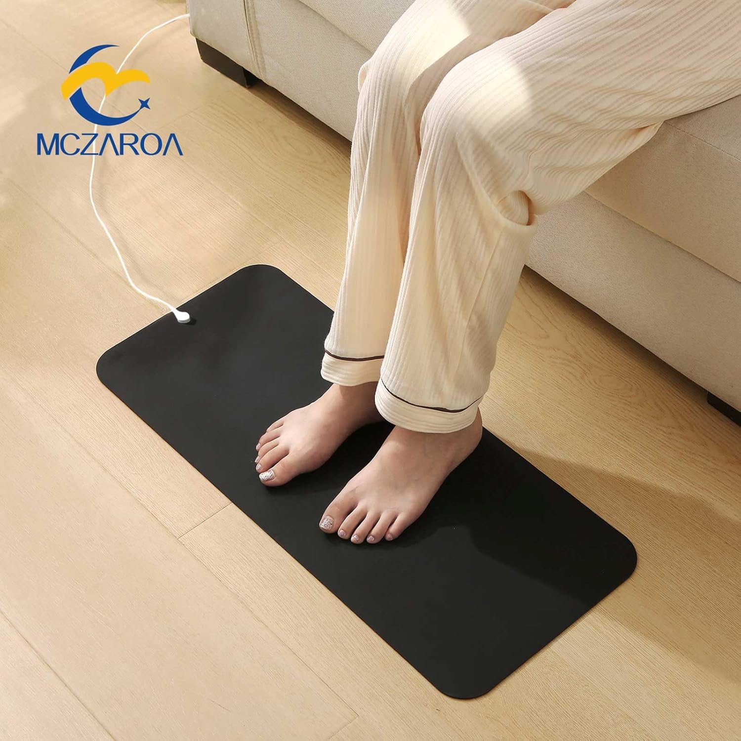 Grounding Mat Kit-Upgraded Universal Grounding Mat with 15ft Grounding Cord – Enhanced Conductivity for Effective Grounding 27x11 Inch - Image 4