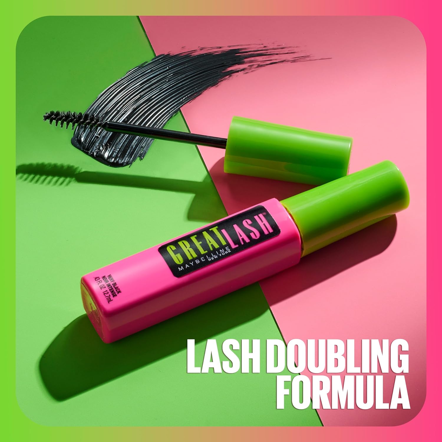 Maybelline Great Lash Lots Of Lashes Washable Mascara, Volumizing, Thickening and Curling Mascara, Brownish Black, 1 Count - Image 6